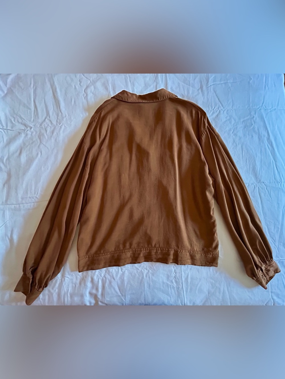 Topshop Rust-Brown Button Up - Picture 3 of 5